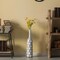 Uniquewise Decorative Contemporary Floor Vase White Carved Divot Bubble Design with Tall Neck, 26 Inch QI004180.S - alternate 7